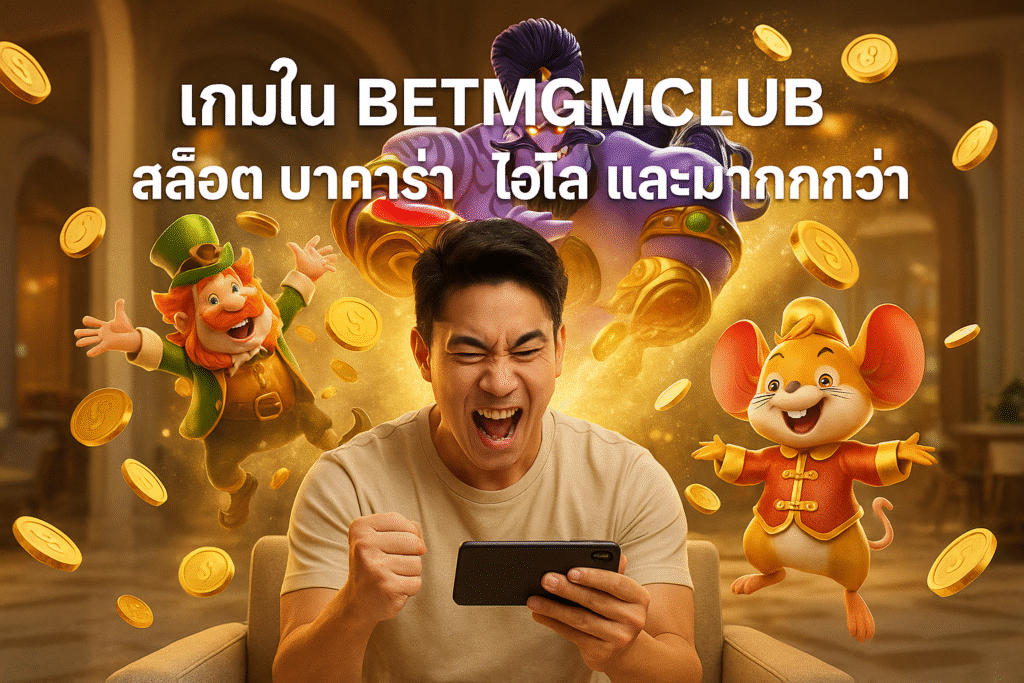 เกมใน BETMGMCLUB สล็อต บาคาร่า ไฮโล และมากกว่า