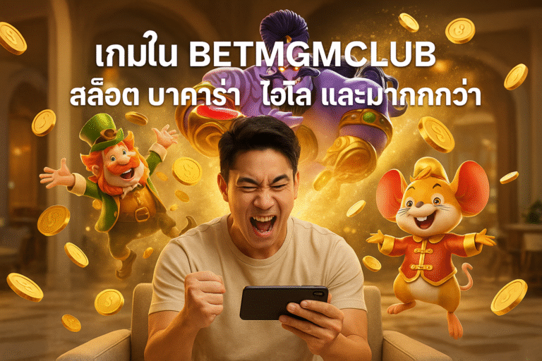 เกมใน BETMGMCLUB สล็อต บาคาร่า ไฮโล และมากกว่า